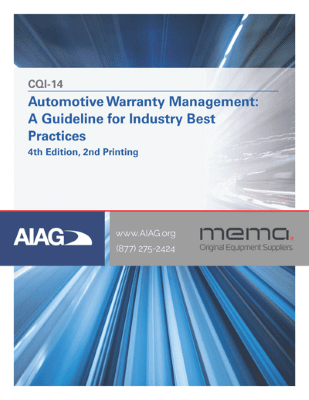 Automotive Warranty Management : A Guideline for Industry Best Practices, 4th Edition